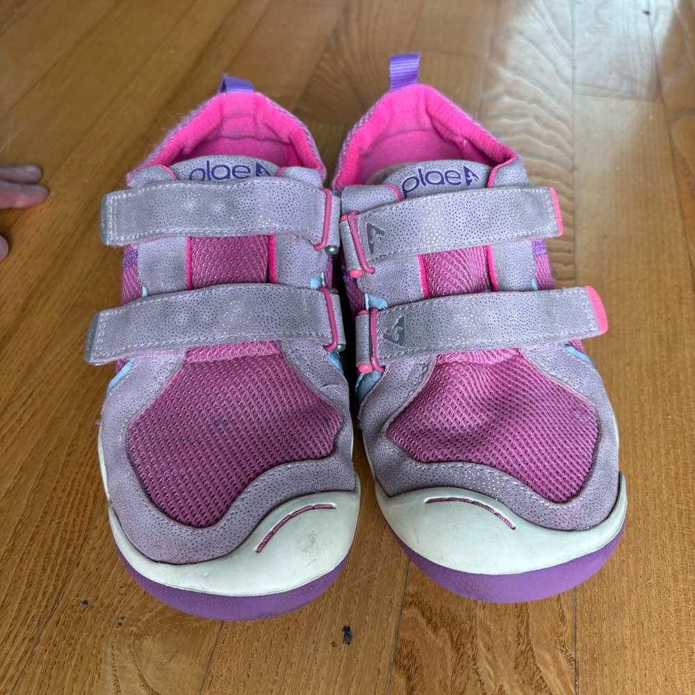 Plae Ty Shoes Sneakers Dewberry Pink Glitter Casual Big Kid Youth Girls Size 3